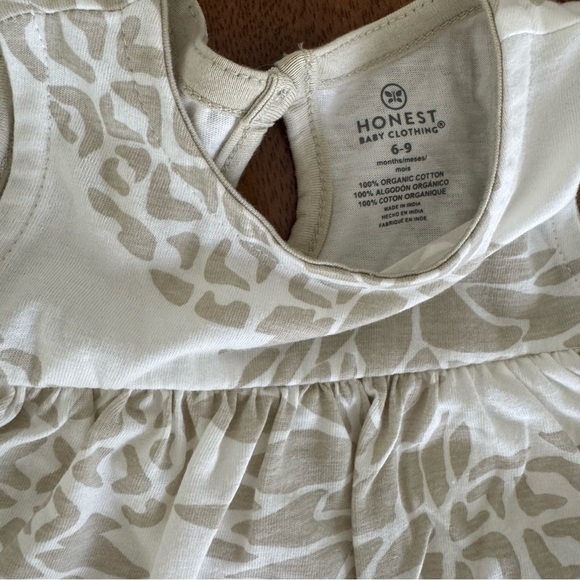 NWT HonesBaby Flutter Tee with Ruffle Diaper Cover 100% Organic Cotton 6-9M - Picture 5 of 5